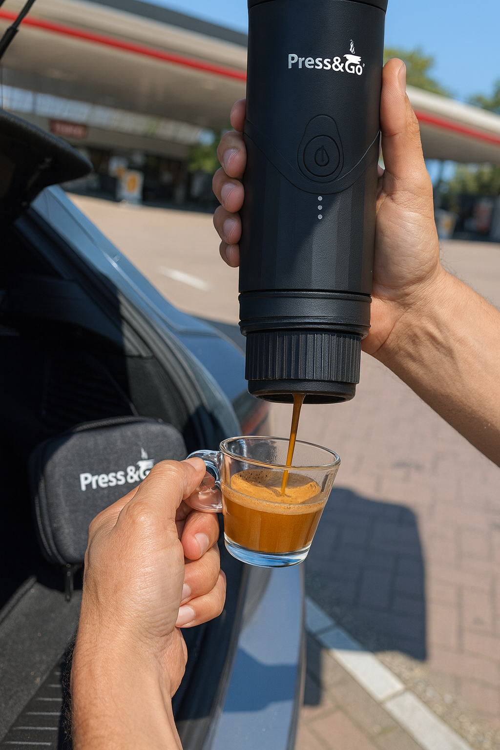 Press & Go® Portable Espresso Machine – Model TK03