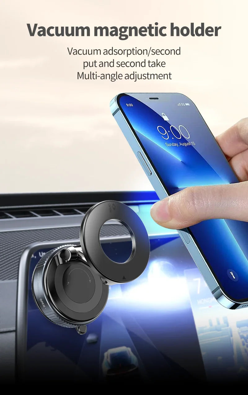 Xiaomi® 360° Magnetic Car Phone Holder – Strong Suction Cup & Adjustable Bracket