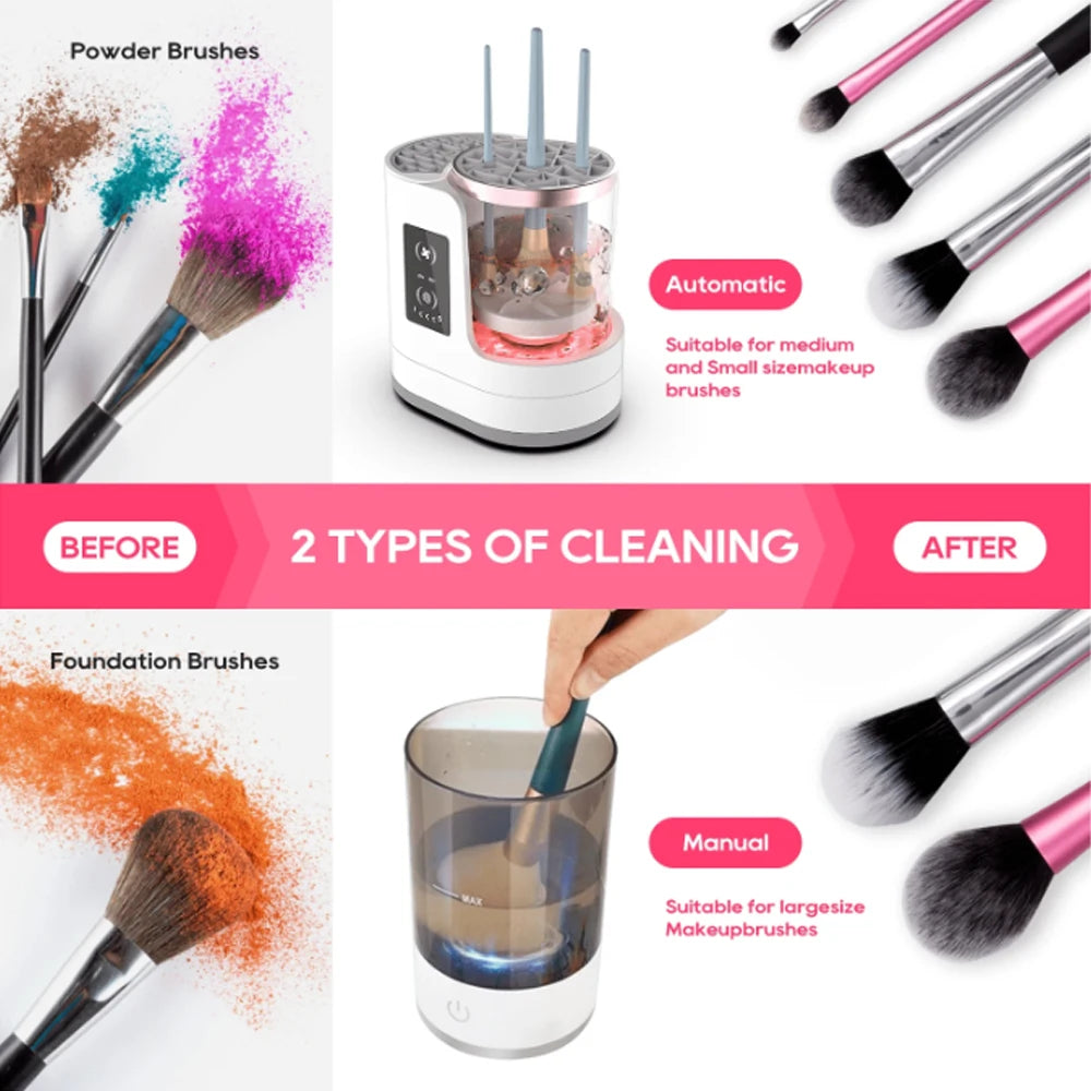 ✨ Make-up Brush Cleaner & Dryer – Alles-in-Eén Machine